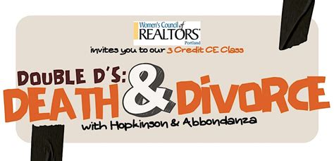 3 Credit CE Class - Double Ds: Death & Divorce!, Throttle Car Club ...