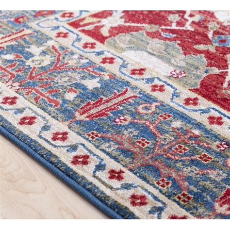 Surya Crafty 5 X 8 (ft) Burgundy Medallion Oriental Area Rug in the ...
