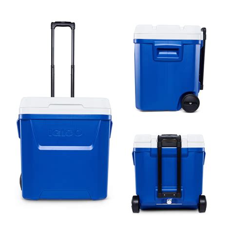 Brandclub - Igloo 60 QT Laguna Ice Chest Cooler with Wheels, Blue