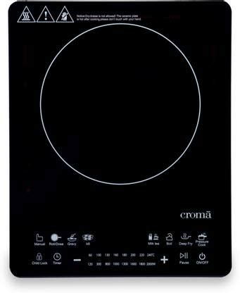 Croma 2000 W Induction Cooktop Touch Panel - Buy Croma 2000 W Induction ...