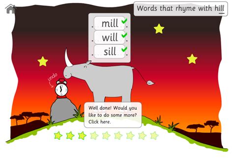 Words that rhyme games
