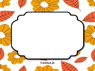Fall Free Printable Labels, 3x4 inch Name Tag