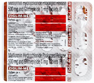 Ziglim M 1/500 MG Tablet Pr 15: Uses, Side Effects, Price & Substitutes