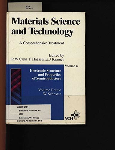 Electronic Structure and Properties of Semiconductors (Materials ...