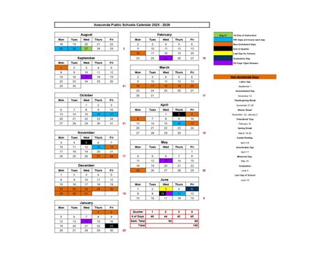 Anaconda School District #10 MT Calendar 25-26 Revised [pdf] - EduCounty