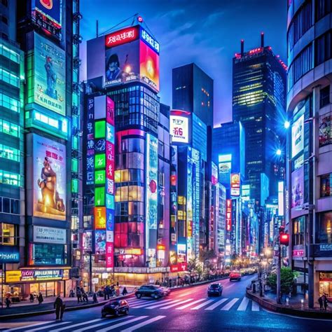Neon advertisement and billboards in kabukicho shinjuku japan abstract ...