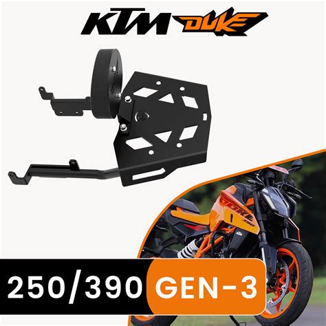 Buy Toprack with Backrest for KTM 390/250 Duke Gen 3 - Black Online ...
