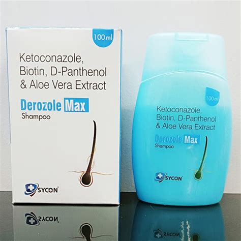 Derozole Max - Ketoconazole,Biotine,D-Panthenol & Aloe Vera Extract ...