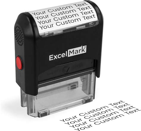Amazon.com : ExcelMark Custom Stamp – Clear & Crisp Impressions ...