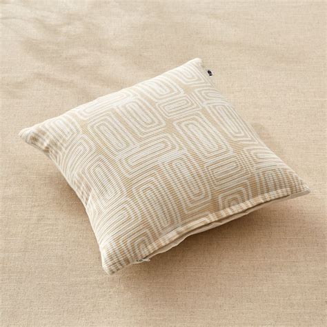 Buy Stria Sandstone Set of 2 Printed Cushion Covers - 40x40cm from Home ...