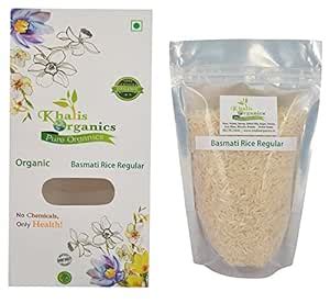 Khalis Organics Basmati Rice Regular - 500 grams : Amazon.in: Grocery ...