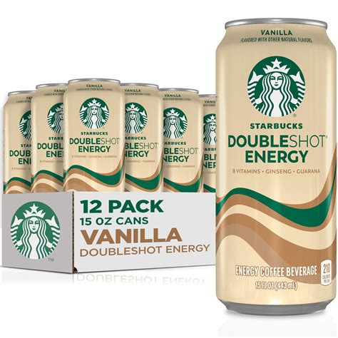 Starbucks Doubleshot Energy Drink Coffee Beverage, Vanilla, Iced Coffee ...
