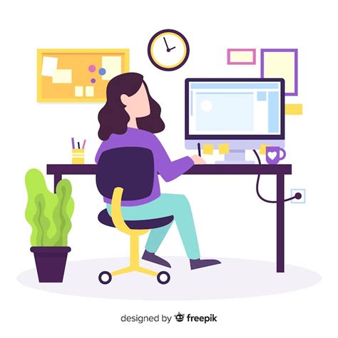 Graphic designer workplace | Free Vector