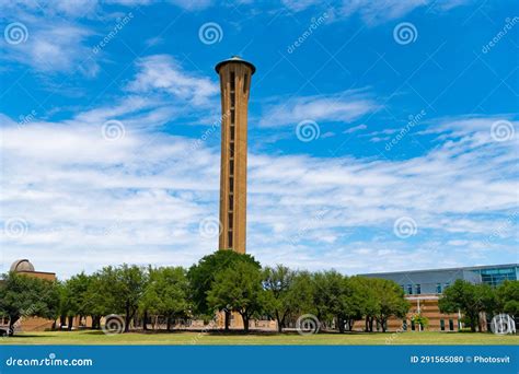 Dallas University Tower Architecture. High Building In University Campus. Architectural Tower ...