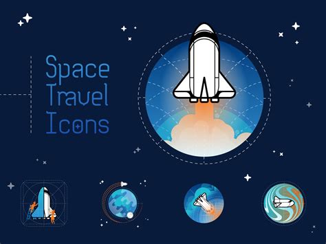 Space Travel Icons – MasterBundles