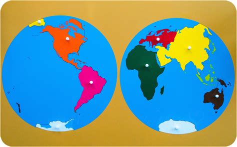 Montessori World puzzle, Montessori World wooden puzzle, Montessori ...