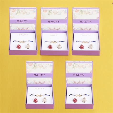 Set of 5 Infinity Evil Eye Rakhi | Salty – Salty Accessories