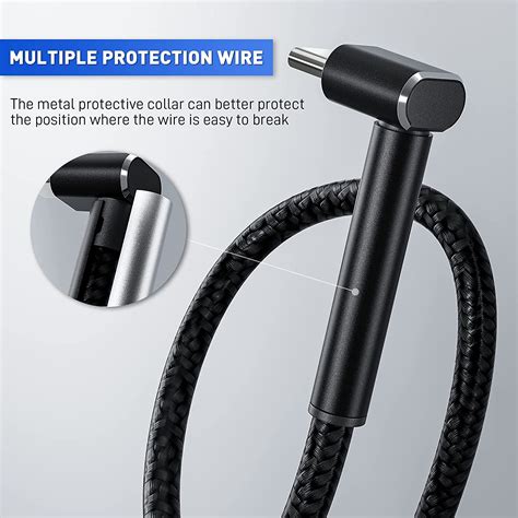 Buy FANPL 90 Degree Nylon Charger Cable for Steam Deck (10ft 3A, 2-Pack ...