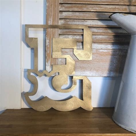 Gold Carnival Metal Letter E / Gold Letter E/personalised Gift - Etsy India