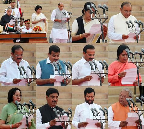 Modi takes oath as PM, with 24 Cabinet and 21 Ministers of State