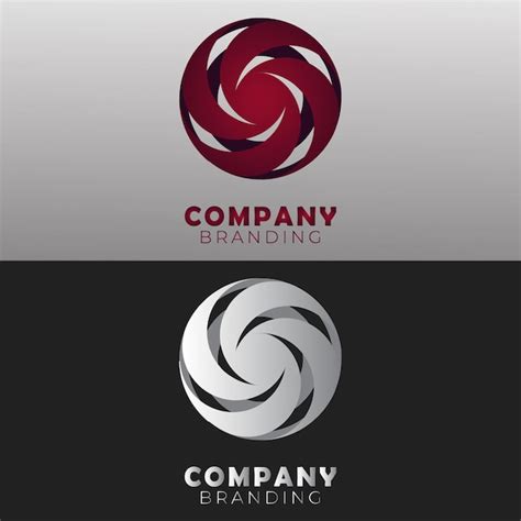 Swirling orb logo design in vector | Premium Vector