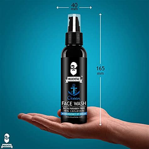 Buy Muuchstac Ocean Face Wash for Men | Fight Acne & Pimples, Brighten ...