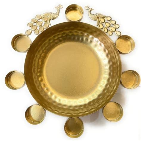 Buy Ein Sof Brass Urli Bowl for Home Decoration – 10 inches Medium Size ...