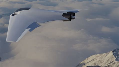 Sci-Fi Flying Wing free 3D model | CGTrader