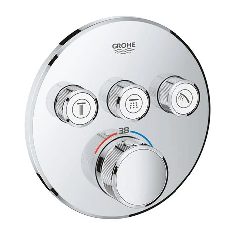 Grohtherm SmartControl Thermostat for concealed installation with 3 ...