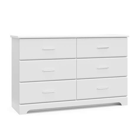Storkcraft Brookside 6 Drawer Double Dresser (White) – GREENGUARD Gold ...