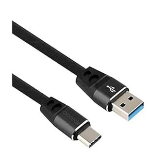 Accede A153 FLAT-X 2.4A Fast Charging & Sync Flat Braided Type C ...