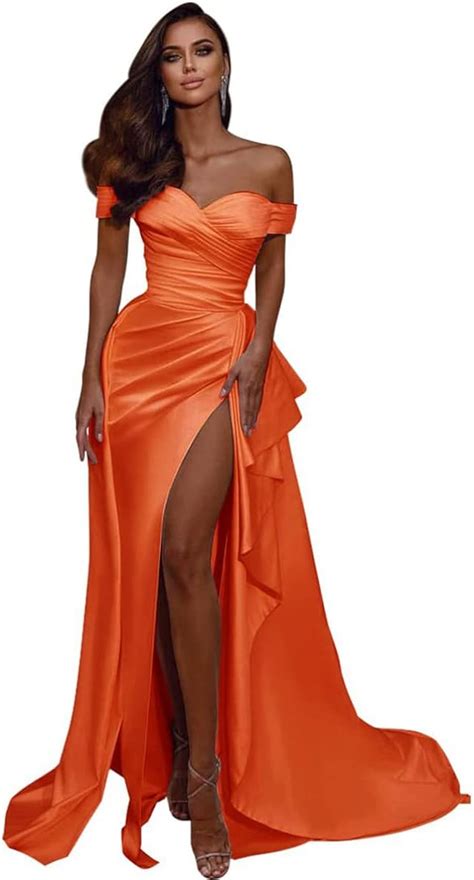 Off The Shoulder Mermaid Wedding Dresses High Slit India | Ubuy