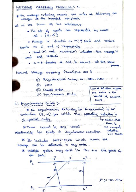 Developing Message Ordering Paradigms in Distributed Systems - Studocu