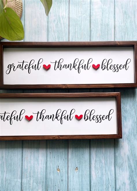 Grateful Thankful Blessed Frame – Decor By The Way