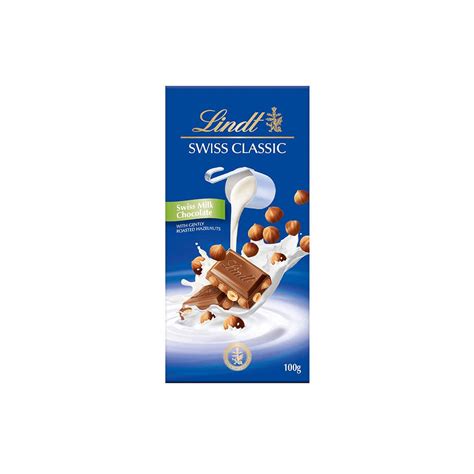 Lindt Swiss Milk Chocolate With Hazelnut 100G – Chennai Grocers