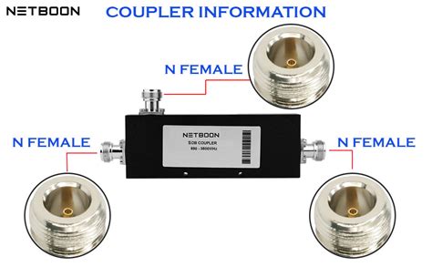 NETBOON Two Way N Female Type 5dB Coupler | 5G Splitter for Coaxial ...
