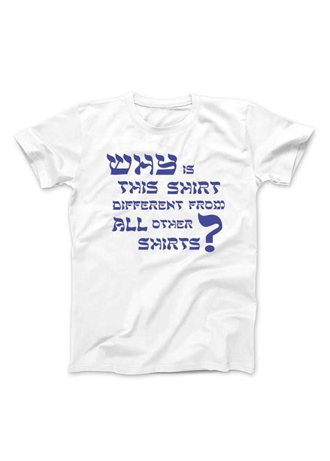 Four Questions Passover Pesach Funny T-shirt - Etsy