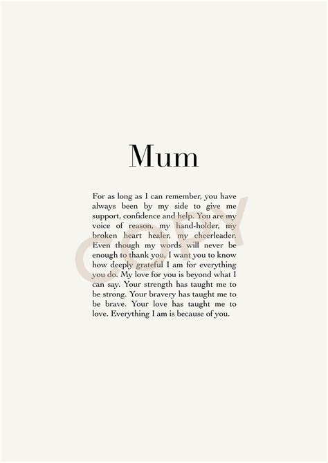 Heartfelt Gift for Mum Mum Definition Meaningful Mum Gifts Sentimental ...