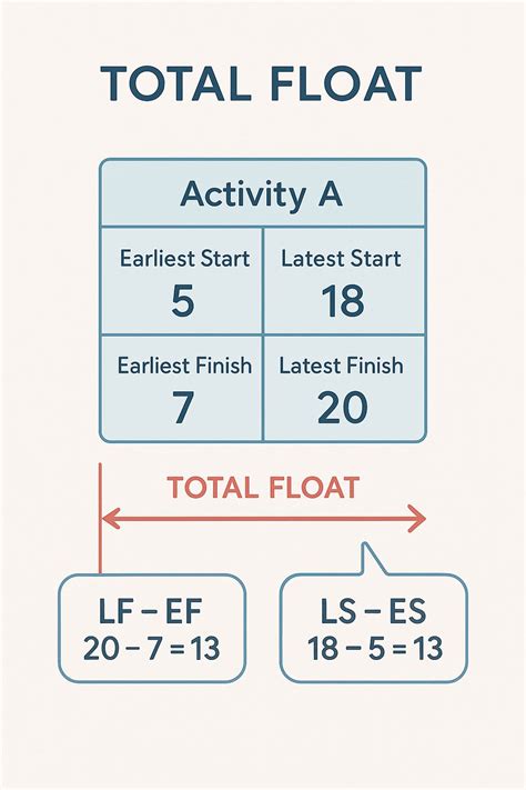 Image result for Total Float Formula