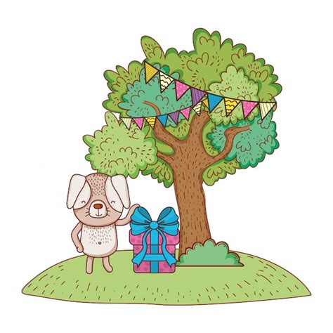 Happy birthday cute animal | Premium Vector