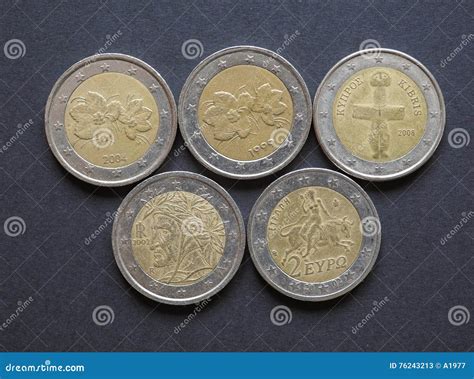 Euro (EUR) Coins, Currency of European Union (EU) Stock Image - Image of currency, cyprus: 76243213