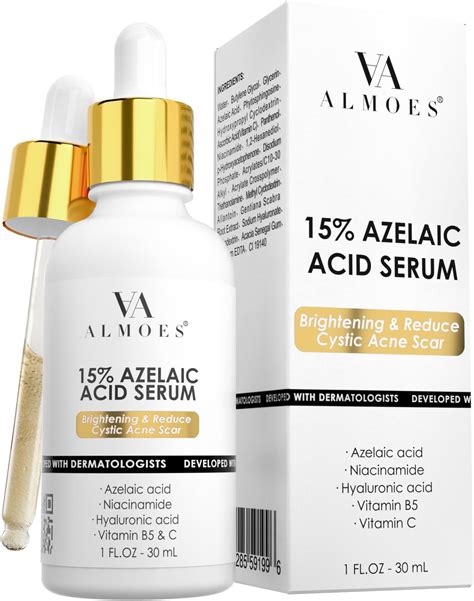 Amazon.com: 15% Azelaic Acid Derivative Facial Serum with Niacinamide and stable vitamin C ...