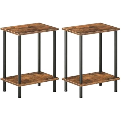HOOBRO End Tables Set of 2, Small Side Table, India | Ubuy