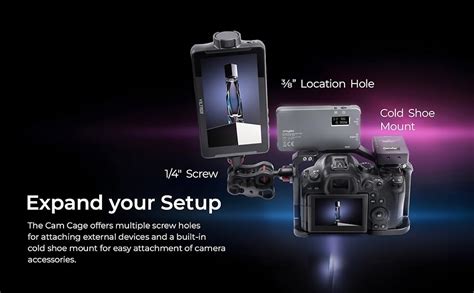 Digitek Cam Cage for (C) EOS-R5 R6 Camera Aluminum Form-Fitted Cage ...