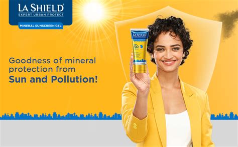 Buy La Shield Pollution Protect Mineral Sunscreen Gel Spf 50 , WHITE ...
