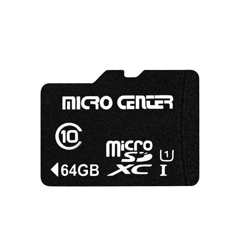Micro Center 64GB Class 10 Micro SDXC Flash Memory Card with Adapter ...