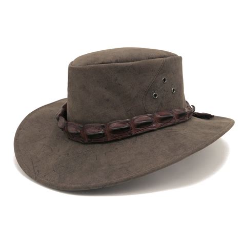 Buy Crocodile Dundee Hat Bands & Teeth | Kangaroo Leather Hats | Kakadu ...