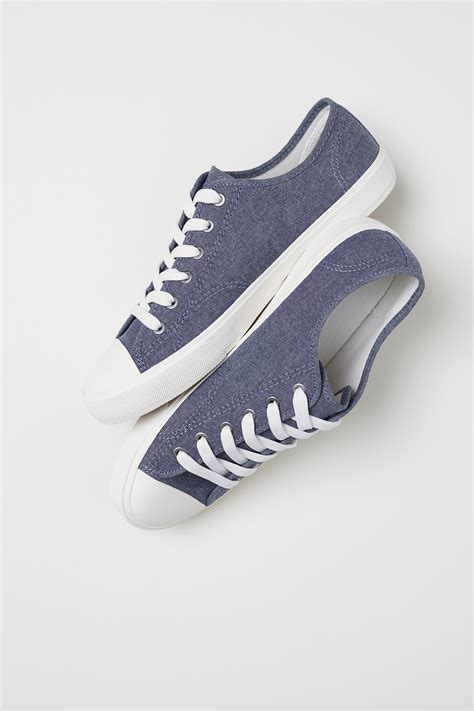 Canvas shoes - Blue - Men | H&M IN