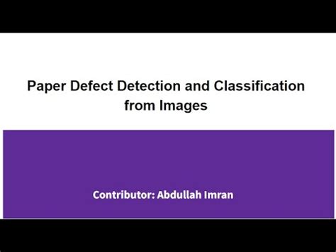 Image result for Highlight Paper Defect Detection