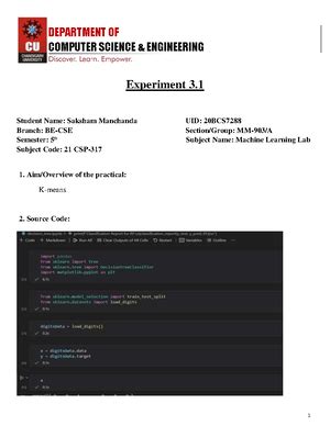 Experiment 8 DL - Generate ANDNOT function using McCulloch-Pitts neural ...